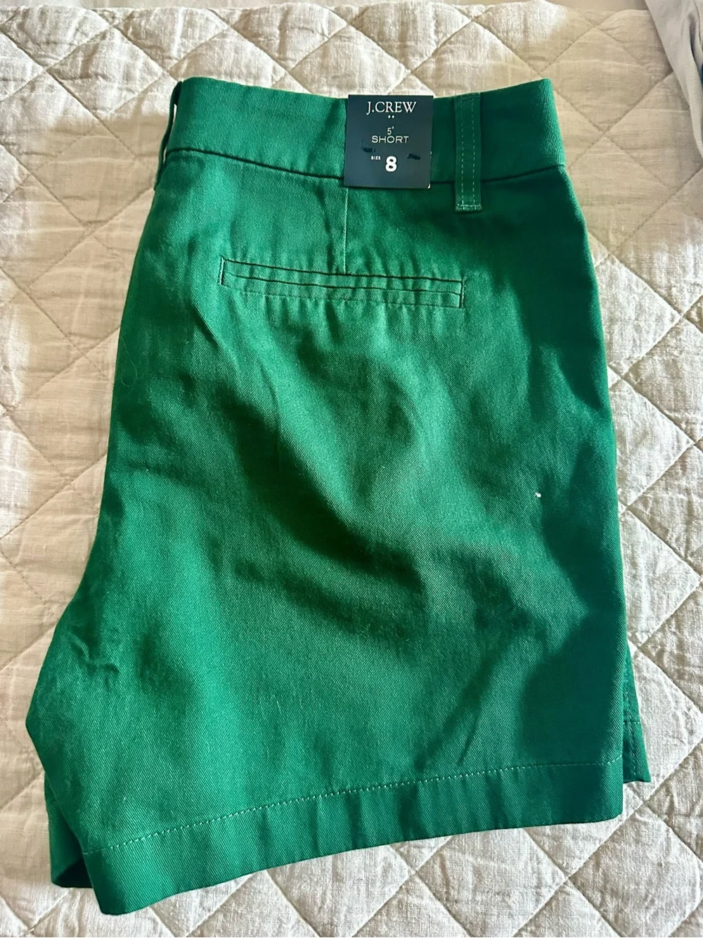 J. Crew Emerald Green Shorts - 5” inseam, Size 8
